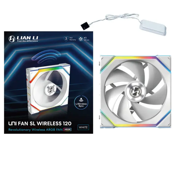 LIAN-LI UNI FAN SL ARGB PWM SANS FIL - 120MM - BLANC 