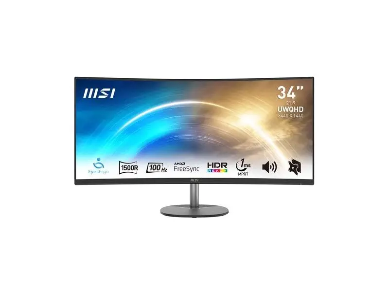 MSI PRO MP341CQ 34 WQHD/CURVE/100HZ/VA/1MS/FREESYNC 