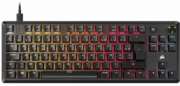 CORSAIR K70 CORE TKL - NOIR/RGB/FILAIRE/MLX RED 
