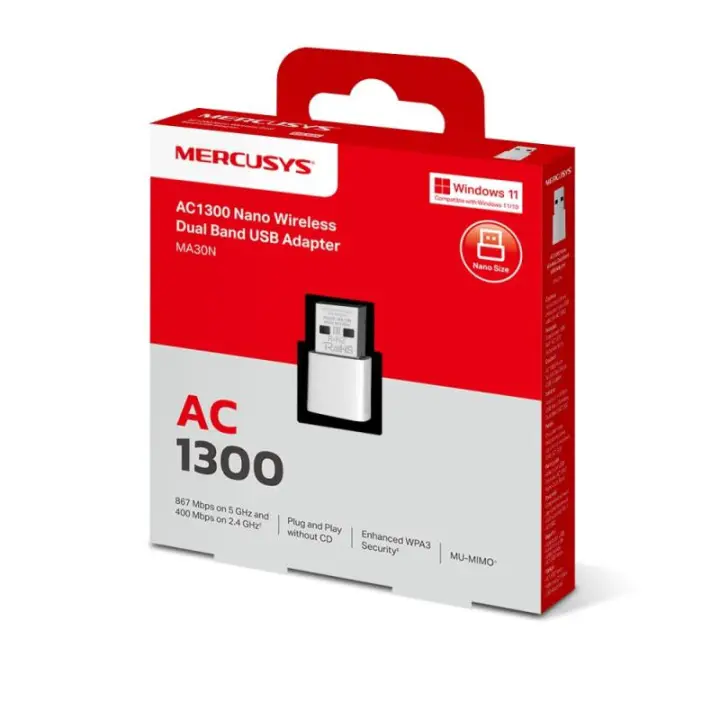 MERCUSYS CLE USB WIFI AC1300 - MA30N 