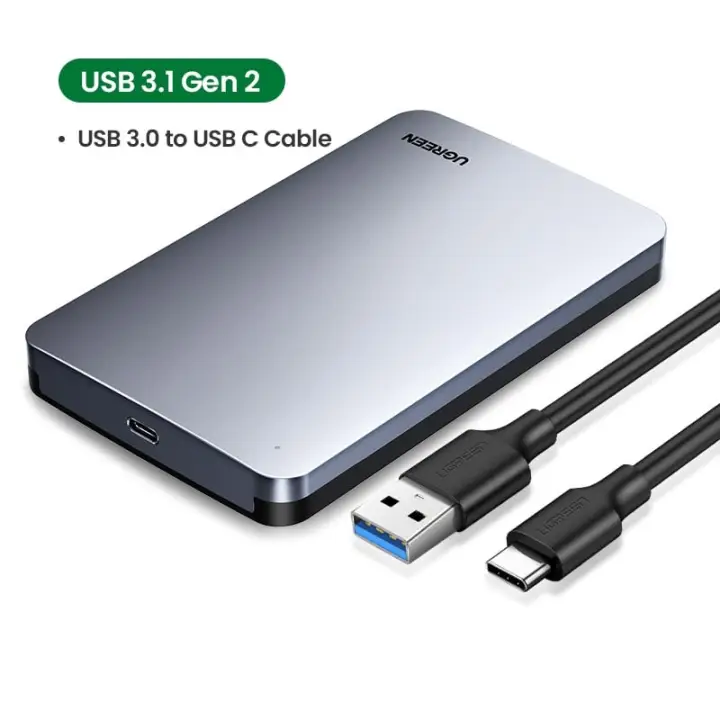 UGREEN USB-C VERS USB 3.0/HDD/SSD/2.5SATA/6TO/0.50M/GRIS 