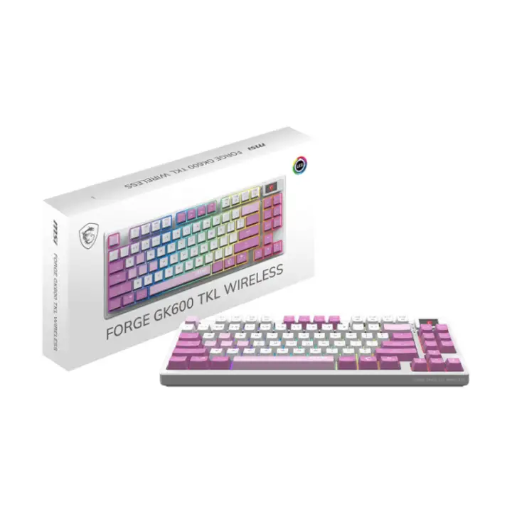 MSI FORGE GK600 TKL - SANS FIL - VIOLET 