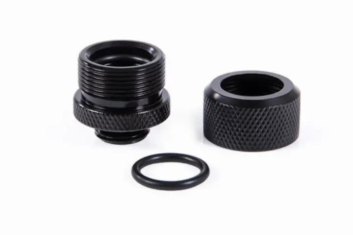 ALPHACOOL FITTING ANTI-OFF POUR TUBE RIGIDE NOIR 14MM G1/4 