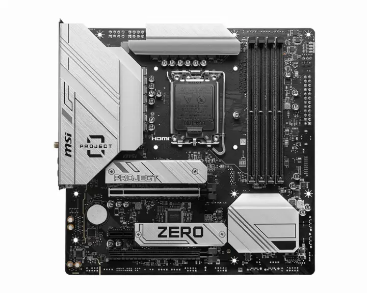 MSI B760M PROJECT ZERO - B760/LGA1700/DDR5/MATX 