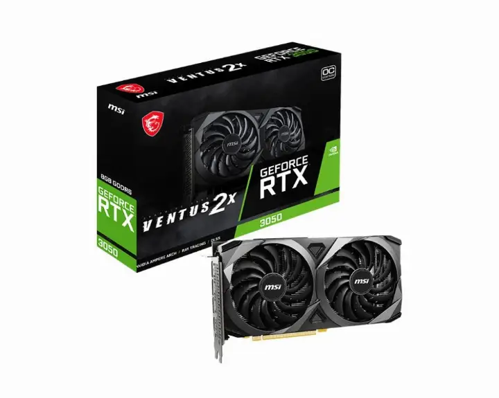 MSI RTX 3050 VENTUS 2X XS 8G OC - RTX3050/8G/HDMI/DP 