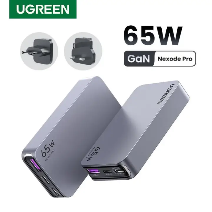UGREEN CHARGEUR SECTEUR 65W ULTRA PLAT VOYAGE *25356 