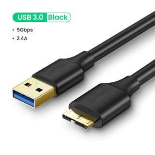 UGREEN CABLE USB-A VERS MICRO USB-B/1M/NOIR 