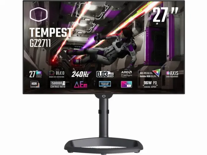 COOLER MASTER GZ2711 27QHD OLED 240HZ/0.03MS/HDR/USB-C/FS-PREM 