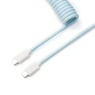 KEYCHRON CABLE COILED AVIATOR - USB C - BLEU CLAIR 