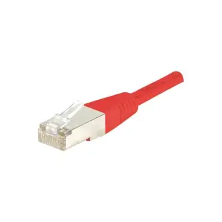 GENERIQUE CORDON CAT 6. 4P MOULE 1.00 M FTP ROUGE 