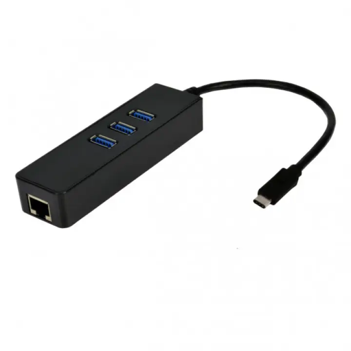 MCL SAMAR ADAPTATEUR RESEAU - USB-C - RJ-45 - 3 X USB 3.0 