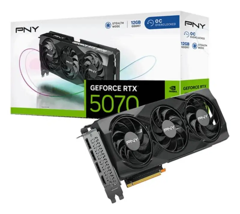 PNY RTX 5070 12GB OVERCLOCKED TRIPLE FAN 