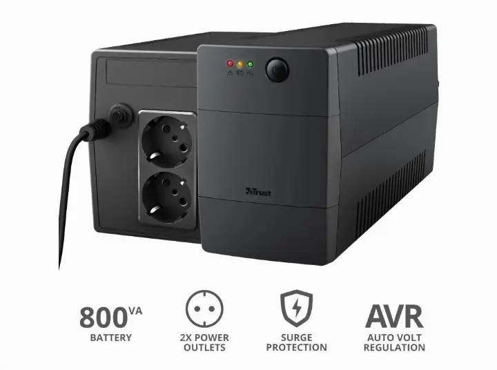 TRUST PAXXON 800 VA UPS 2 ELECTRICAL 