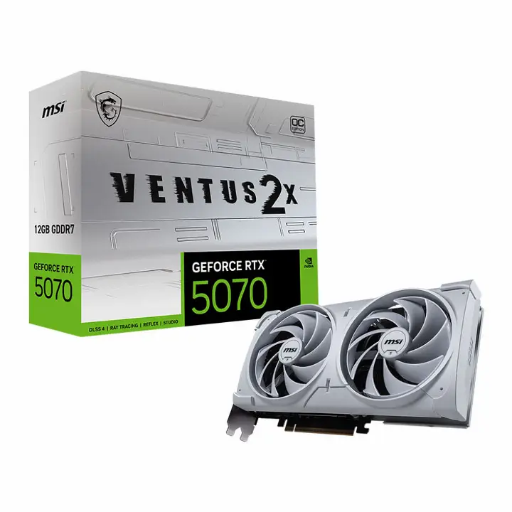 MSI GEFORCE RTX 5070 12G VENTUS 2X OC WHITE 
