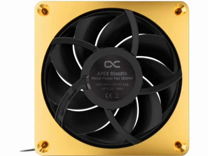 ALPHACOOL APEX STEALTH METAL 120MM - 3000RPM GOLD 
