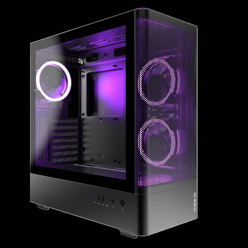 M.RED BLACKBIRD ARGB - MT/SANS ALIM/ATX 