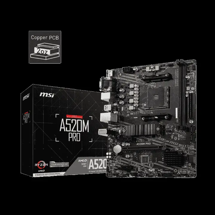 MSI A520M PRO - A520/AM4/MATX 