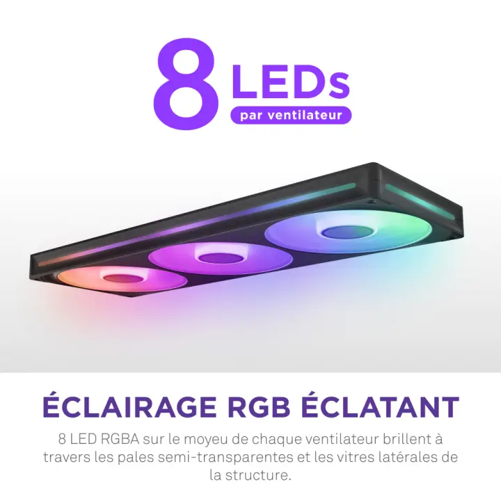 NZXT F420RGB CORE FAN (SINGLE FRAME) - NOIR 