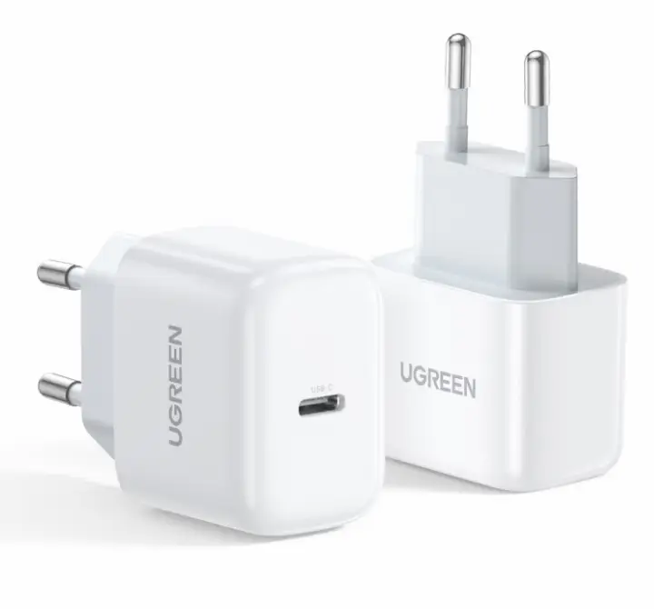 UGREEN MINI CHARGEUR RAPIDE SECTEUR USB-C/1PORT/20W/BLANC 