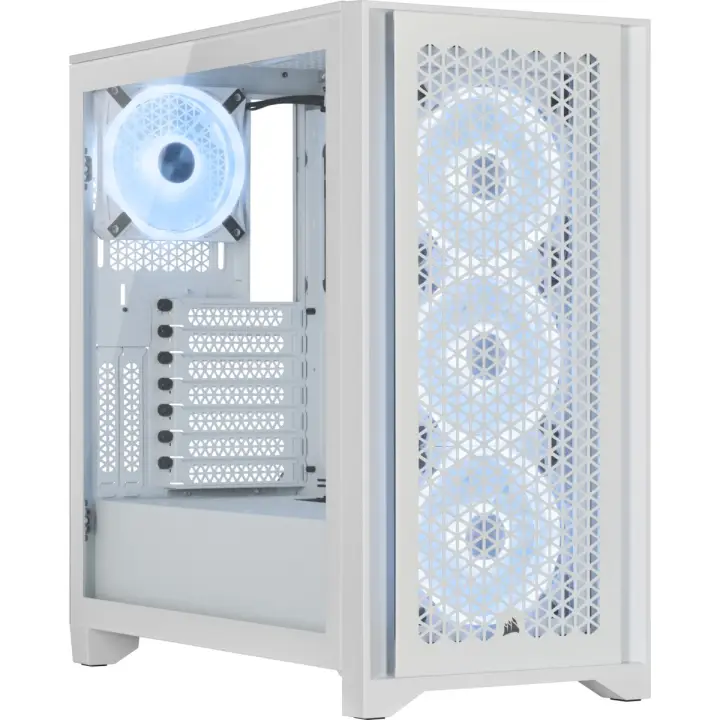 CORSAIR ICUE 4000D AIRFLOW RGB TG BLANC - MT/SANS ALIM/ATX 