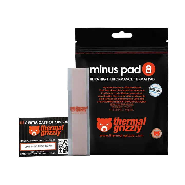 THERMAL GRIZZLY THERMAL GRIZZLY MINUS PAD 8 - 120 A 20 A 2.0 MM 