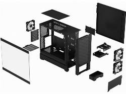 FRACTAL DESIGN POP AIR TG RGB BLACK - MT/SANS ALIM/ATX 