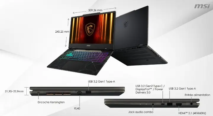 MSI CYBORG 15.6 FHD 144HZ/CORE 9-270H/5060/32G/1T/W11 