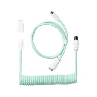 KEYCHRON CABLE COILED AVIATOR - USB C - MENTHE 