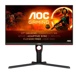 AOC Q27G3XMN/BK 27 QHD/180HZ/IPS MINI-LED/FS PREM PRO 