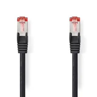 NEDIS CABLE RJ45 MALE/MALE - CAT6 S/FTP - NOIR - 1M 