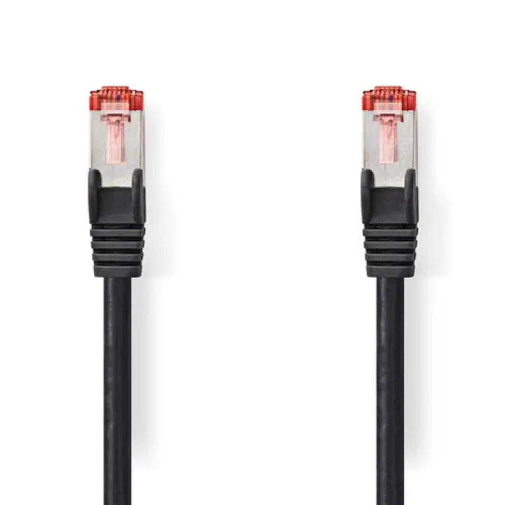 NEDIS CABLE RJ45 MALE/MALE - CAT6 S/FTP - NOIR - 1M 