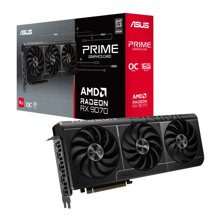 ASUS PRIME RADEON RX 9070 OC EDITION 16GB GDDR6 