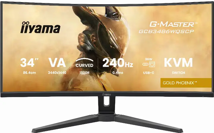 IIYAMA 34 CURVE UWQHD/240HZ/VA/0.4MS/FREESYNC PREMIUM 