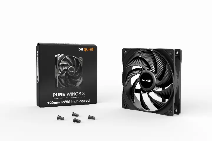 BE QUIET! PURE WINGS 3 PWM HIGH-SPEED - 120MM - NOIR 