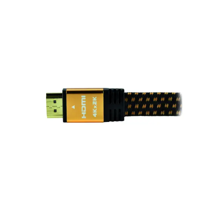MCL SAMAR CABLE PLAT TRESSE HDMI - MALE / MALE - 3M 