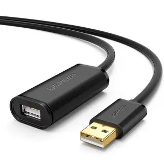 UGREEN CABLE USB-A MALE VERS USB-A FEMELLE/5M/NOIR 