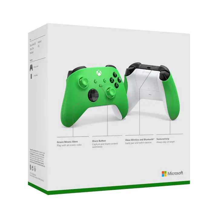 MICROSOFT MANETTE XBOX SANS FIL - VELOCITY GREEN 