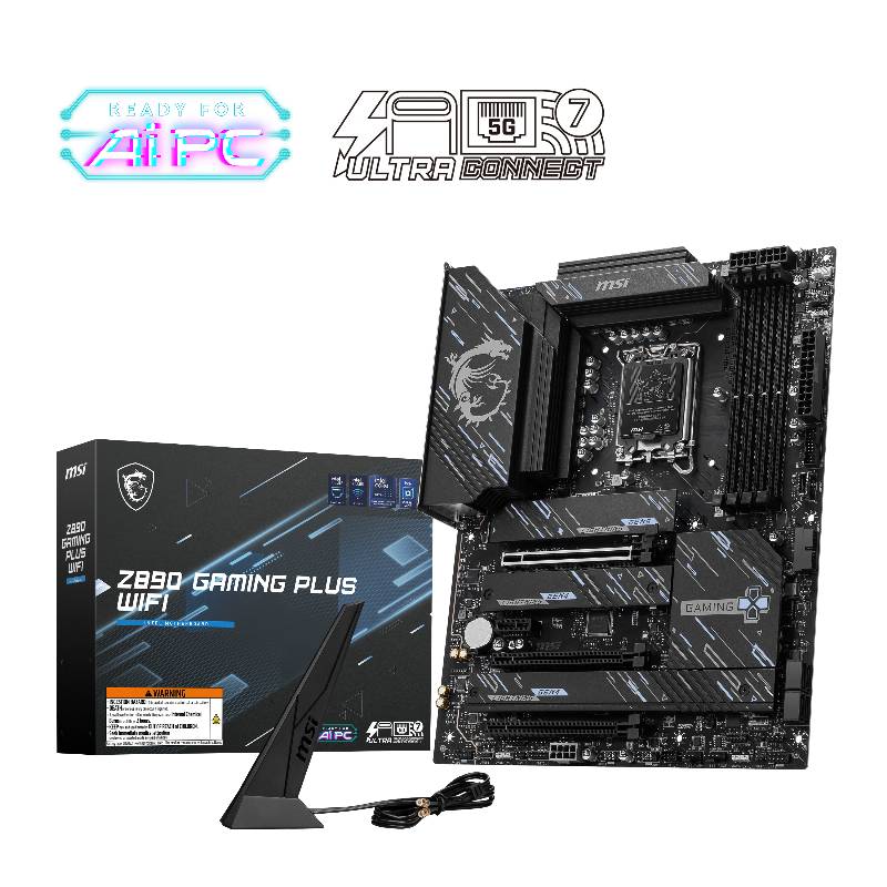 MSI Z890 GAMING PLUS WIFI - Z890/LGA1851/DDR5/ATX 