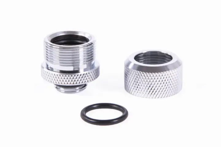 ALPHACOOL FITTING COMPRESSION ARGENT POUR TUBE RIGIDE - 14MM 