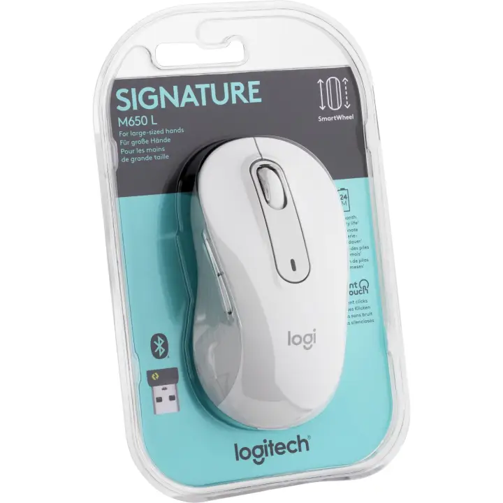 LOGITECH M650 SIGNATURE L BLUETOOTH - BLANC 