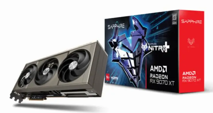 SAPPHIRE NITRO+ RADEON RX 9070 XT GAMING OC 16GB 