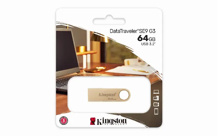 KINGSTON CLE 64GO USB 3.2 DATATRAVELER DTSE9G3/64GO 