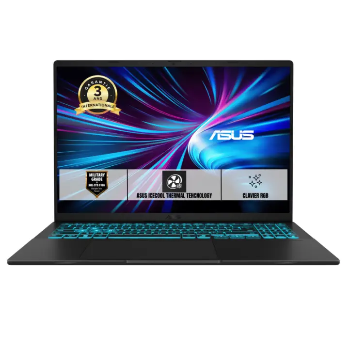ASUS V16 V3607VH-RP017 INTEL CORE 5 210H ORDINATEUR PORTABLE 40.6 CM (16) WUXGA 16 GO DDR5-SDRAM 1 TO SSD NVIDIA GEFORCE RTX 505