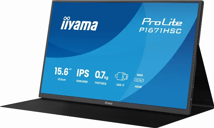 IIYAMA P1671HSC-B1 15.6 PORTABLE FHD/IPS/USB-C/HP/HOUSSE 