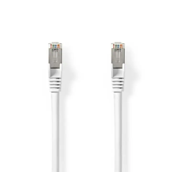 NEDIS CABLE RJ45 CAT8.1 S/FTP MALE/MALE - 0.25M - BLANC 