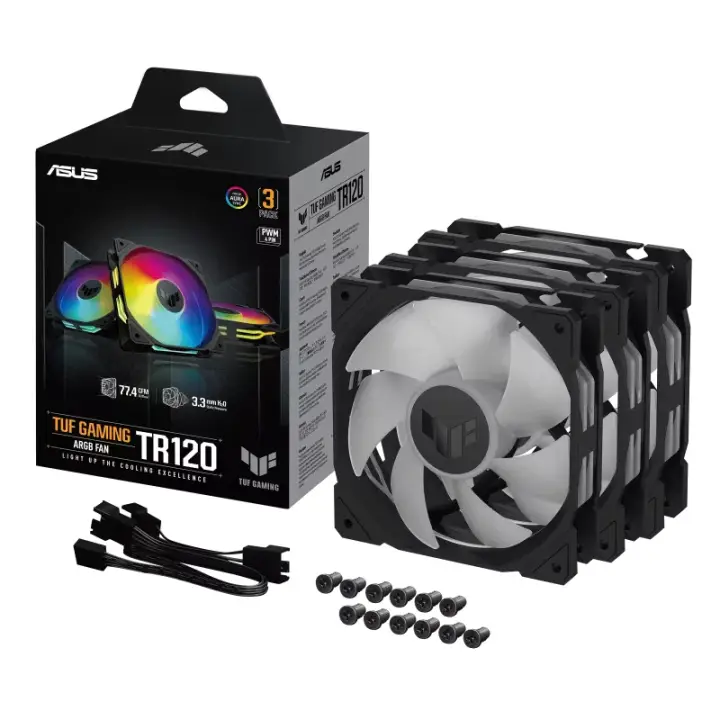 ASUS TUF GAMING - TR120 FAN ARGB 3EN1 - NOIR 