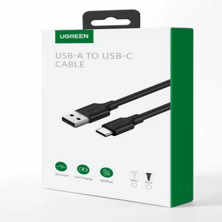 UGREEN CABLE USB 2.0 VERS USB-C/1.5M/NOIR 