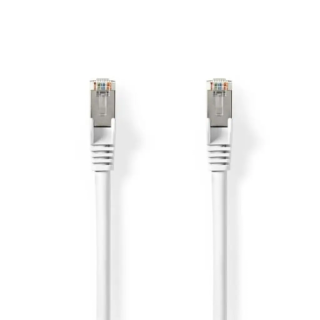 NEDIS CABLE RJ45 CAT8.1 S/FTP MALE/MALE - 0.50M - BLANC 