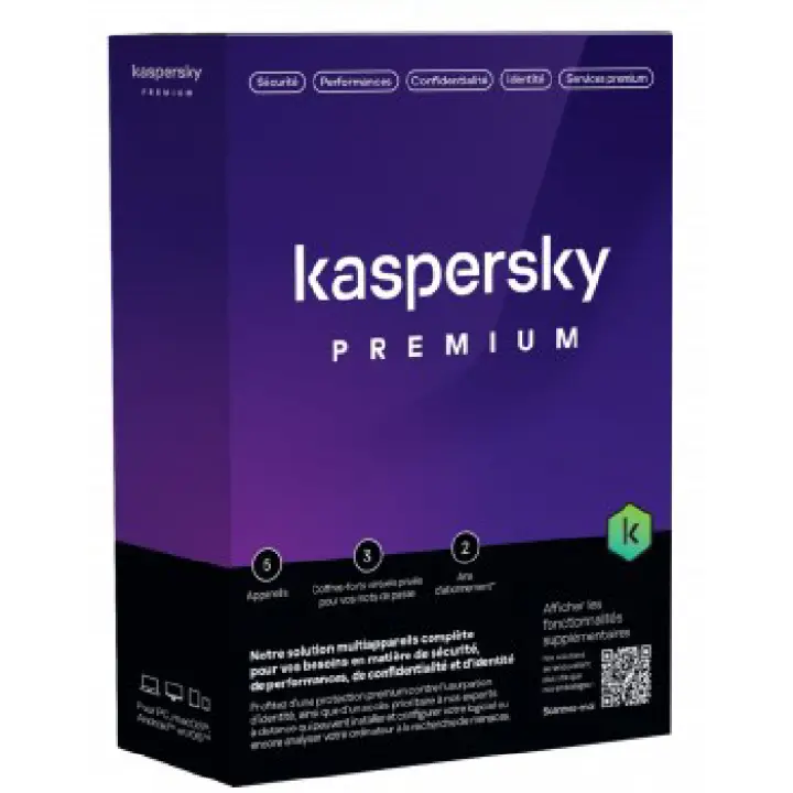 KASPERSKY ANTIVIRUS PREMIUM BOITE MINI - 2 ANS / 5 PC 