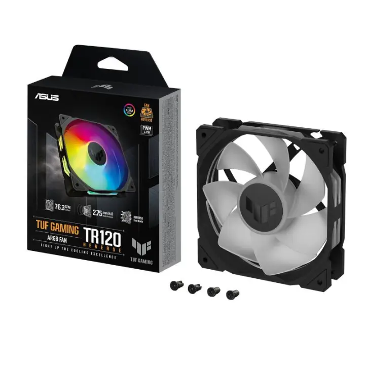 ASUS TUF GAMING - TR120 FAN ARGB REVERSE - NOIR 